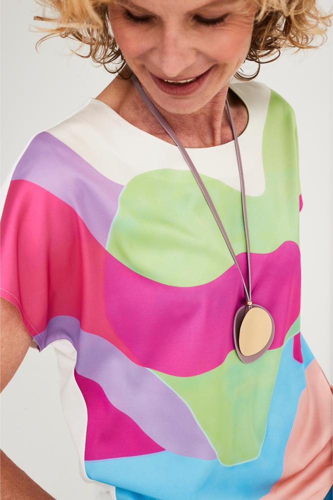 Mayerline - T-Shirt - Jadie-V - Blue Atoll