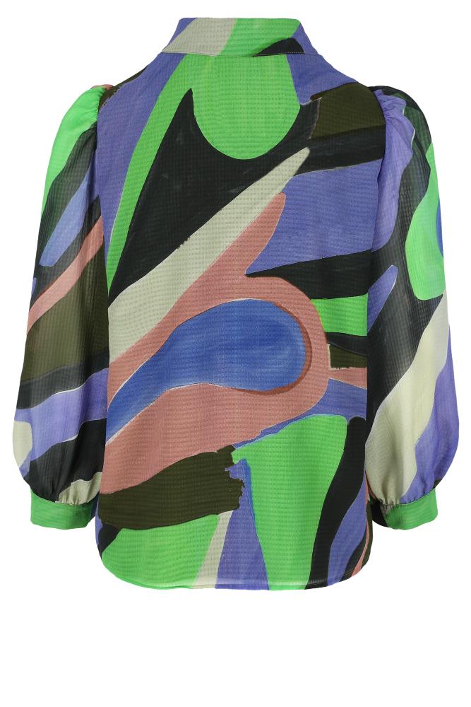 Améline - Blouse - Joheri - Green Flash