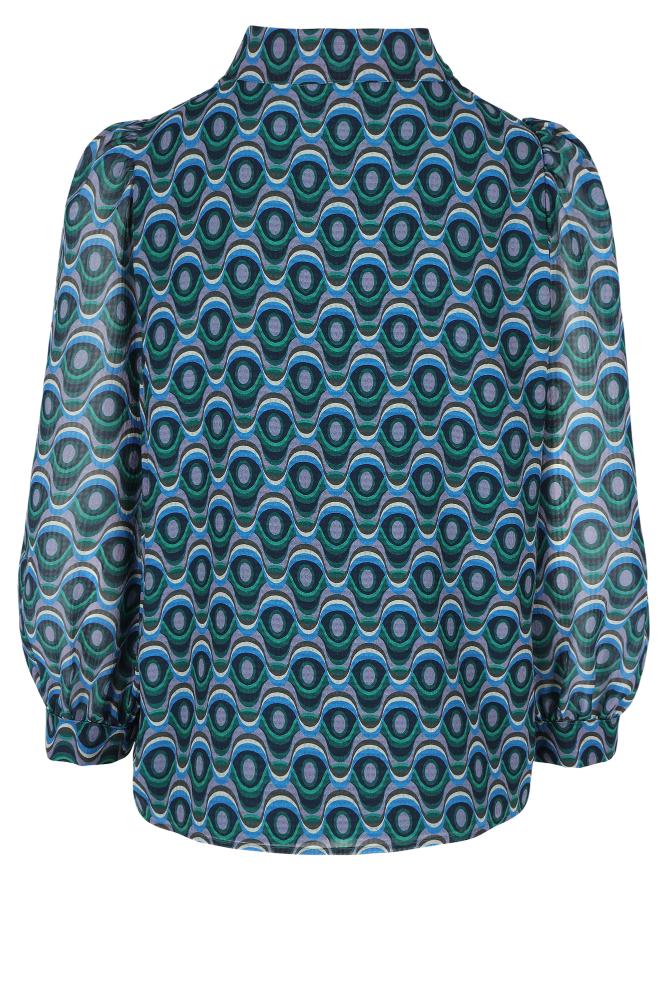 Améline - Blouse - Joheri - Diva Blue