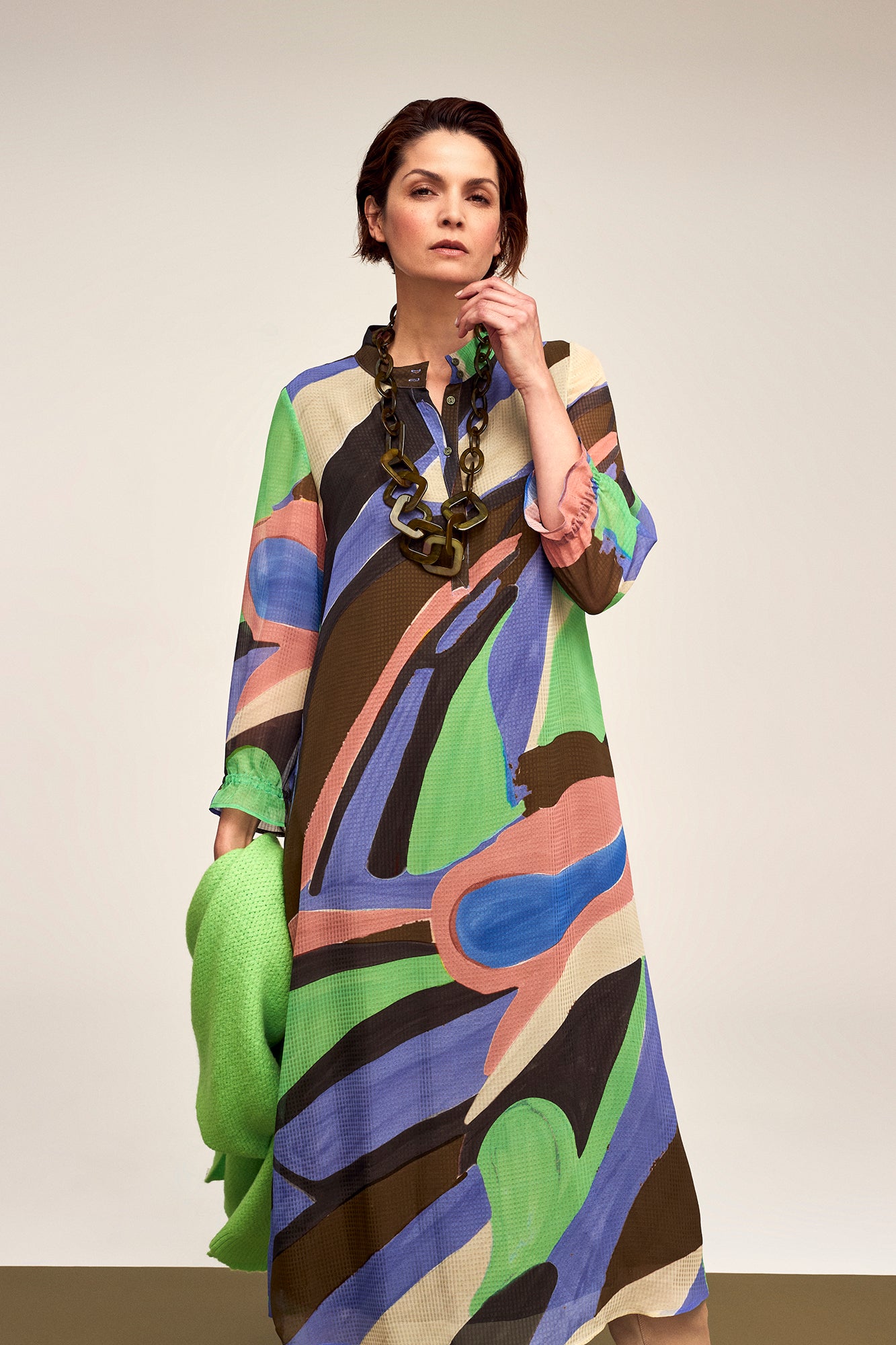 Améline - Jurk - Rena - Green Flash