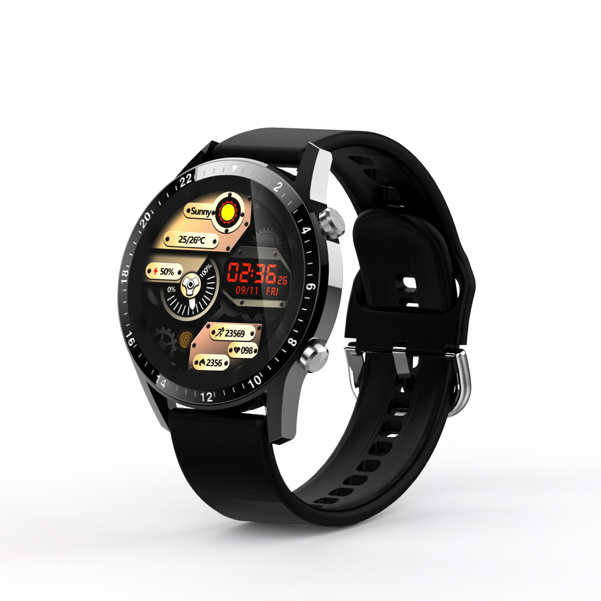 Montre Connectee  Multifonctions - Noir