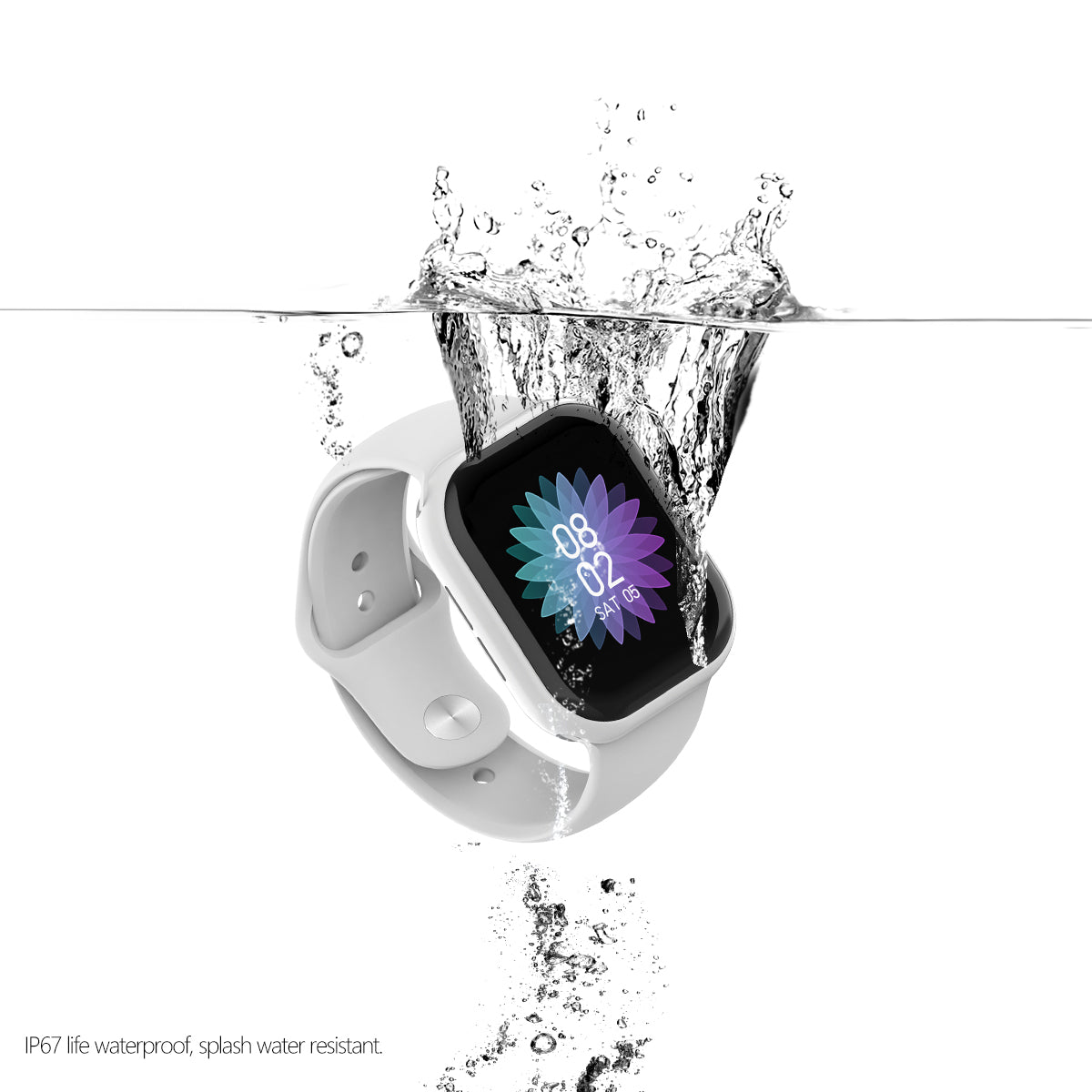 Montre Connectee  Multifonctions - Blanc 