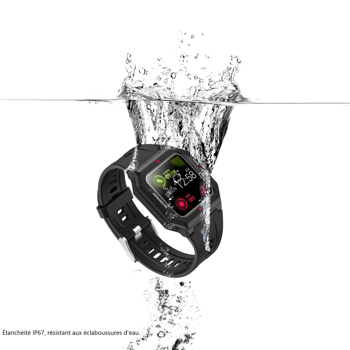 Montre Connectee Multifonctions - Noir 
