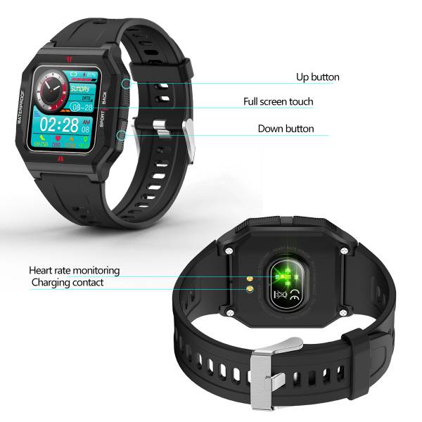 Montre Connectee Multifonctions - Noir 