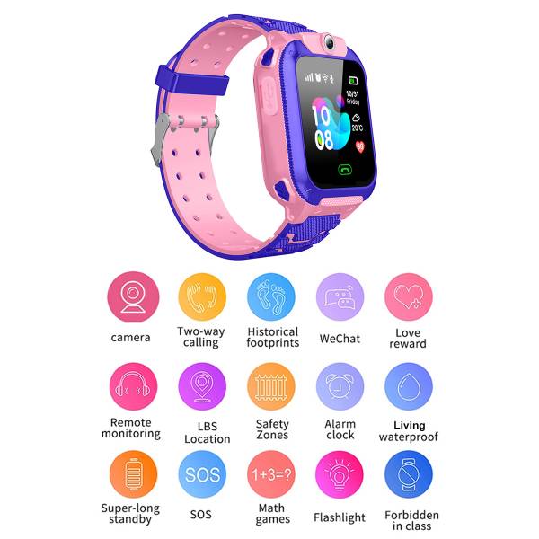 Montre Connectee Multifonctions - Rose