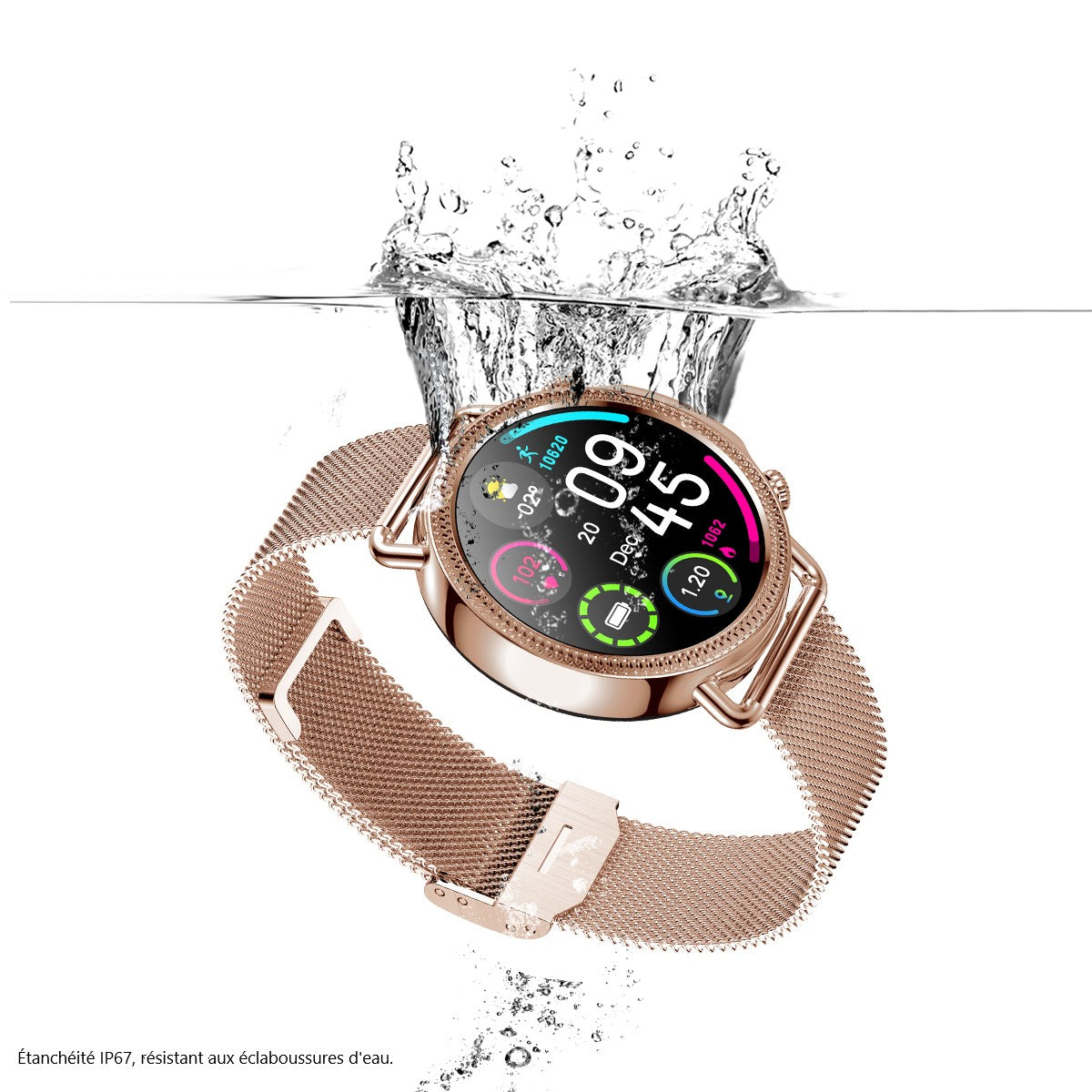 Montre Connectee Multifonctions - Rose