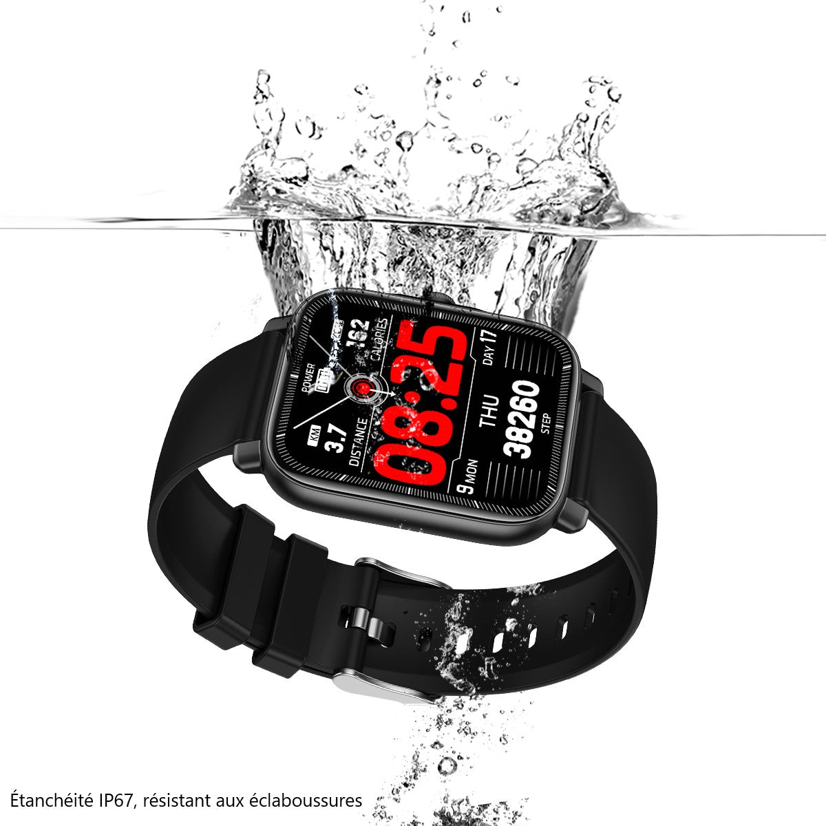 Montre Connectee Multifonctions - Noir