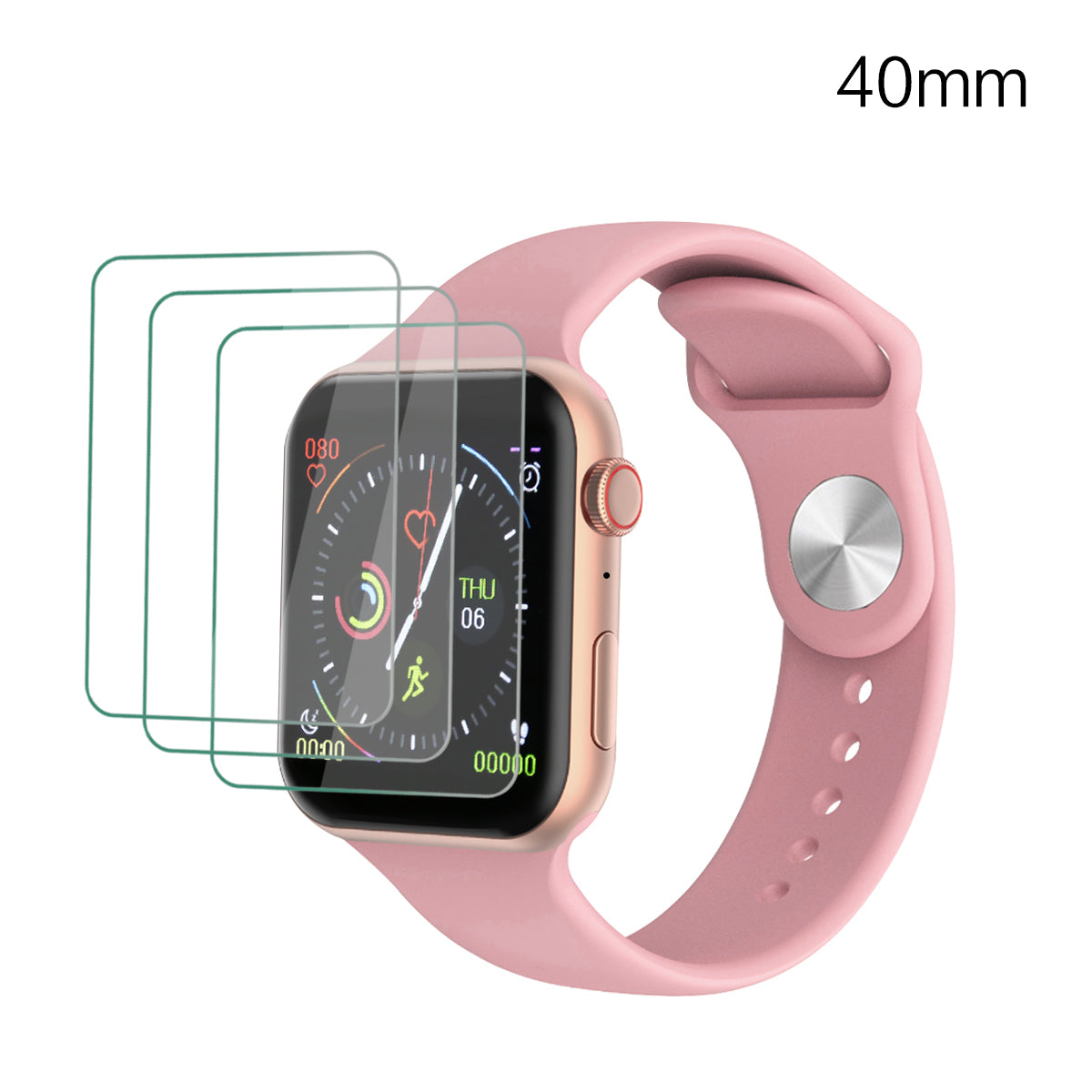 Pack De 3 Protections Pour Apple Watch 40 Mm  - Transparent