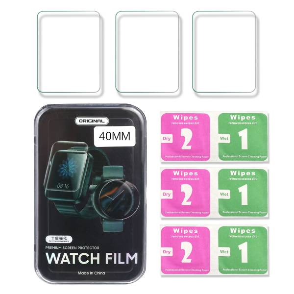 Pack De 3 Protections Pour Apple Watch 40 Mm  - Transparent
