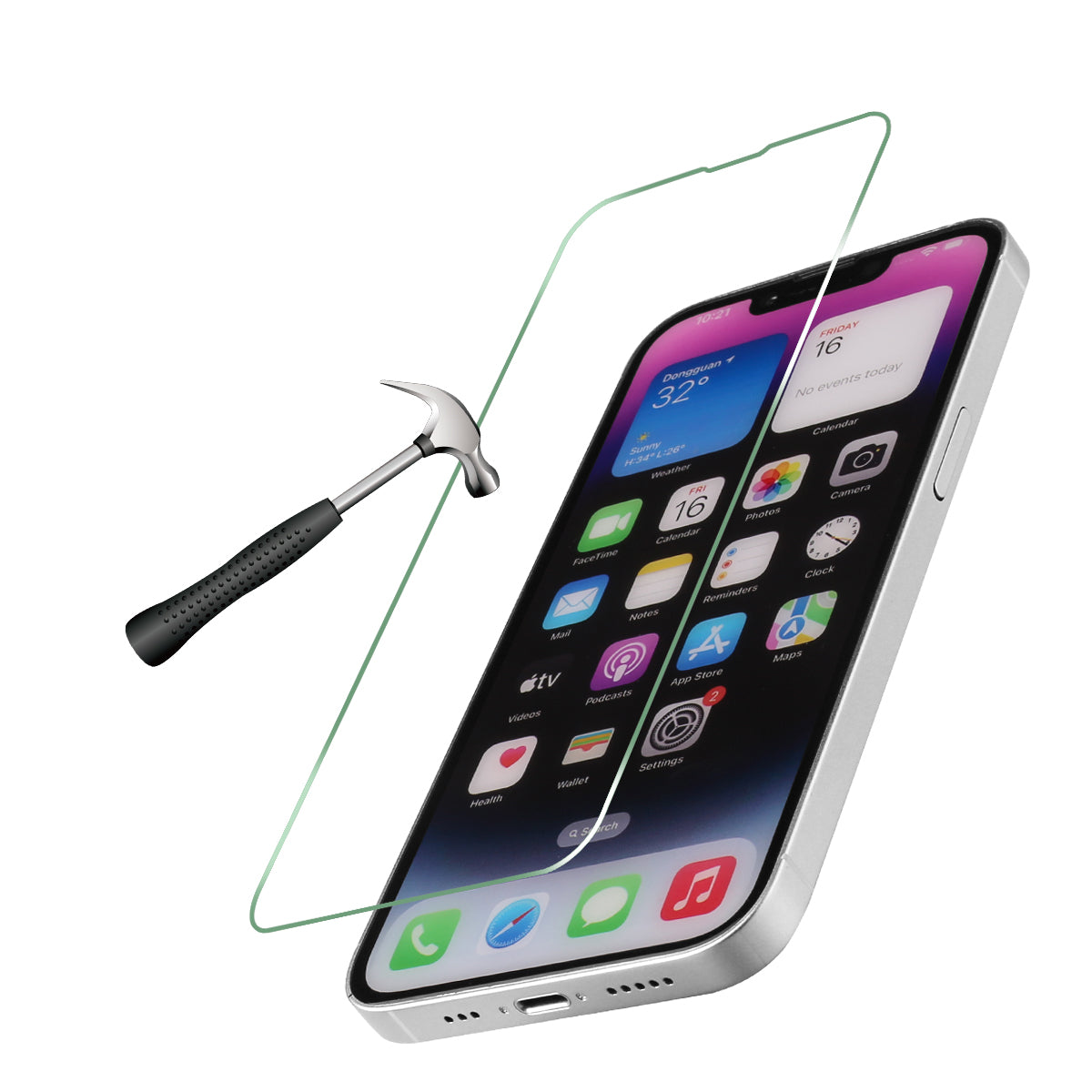 Pack De 3 Verres Trempes - Transparent