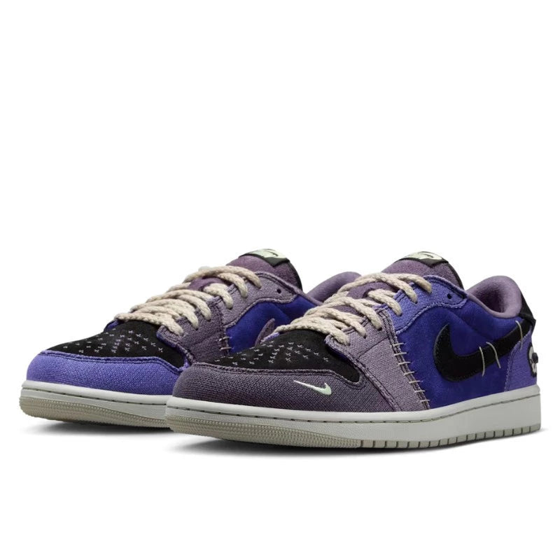 Air Jordan - Air Jordan 1 Retro Low Og Zion Williamson Voodoo Alternate - Regency Purple/Vapor Green/Black/Dark Raisin/Daybreak/Light Silver