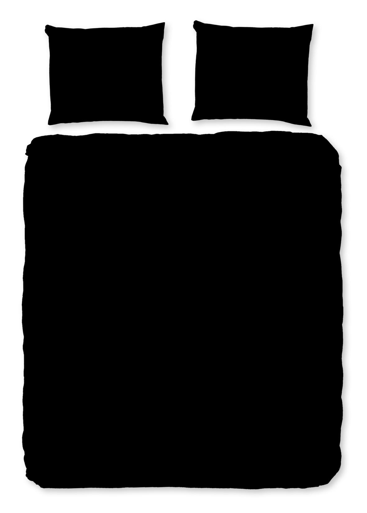 Pure - Dekbedovertrek - Uni - Black