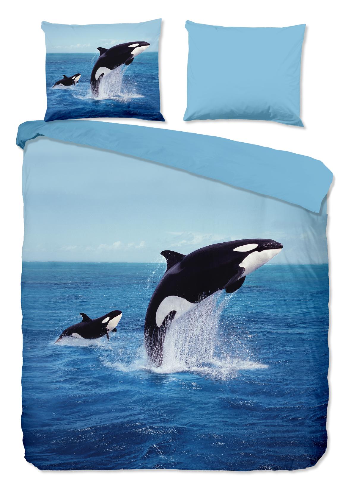 Pure - Dekbedovertrek - Orca - Blue