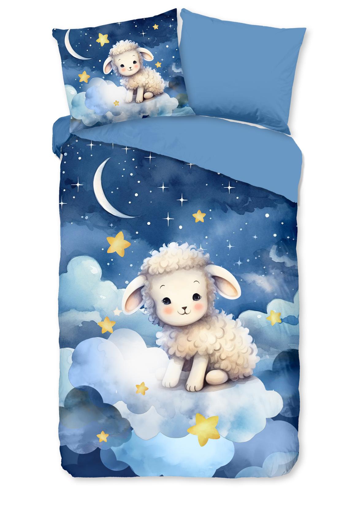 Pure - Dekbedovertrek - Sheepy - Blue