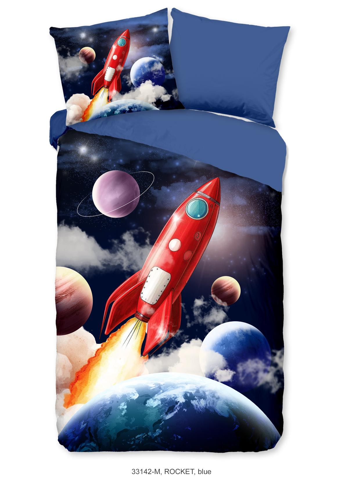 Pure - Dekbedovertrek - Rocket - Blue