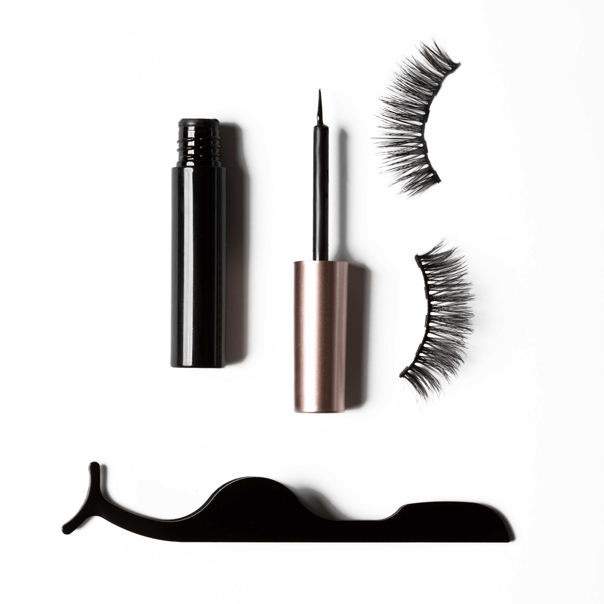 3 Paires De Faux Cils Magnétiques 12-18-12Mm - Zwart