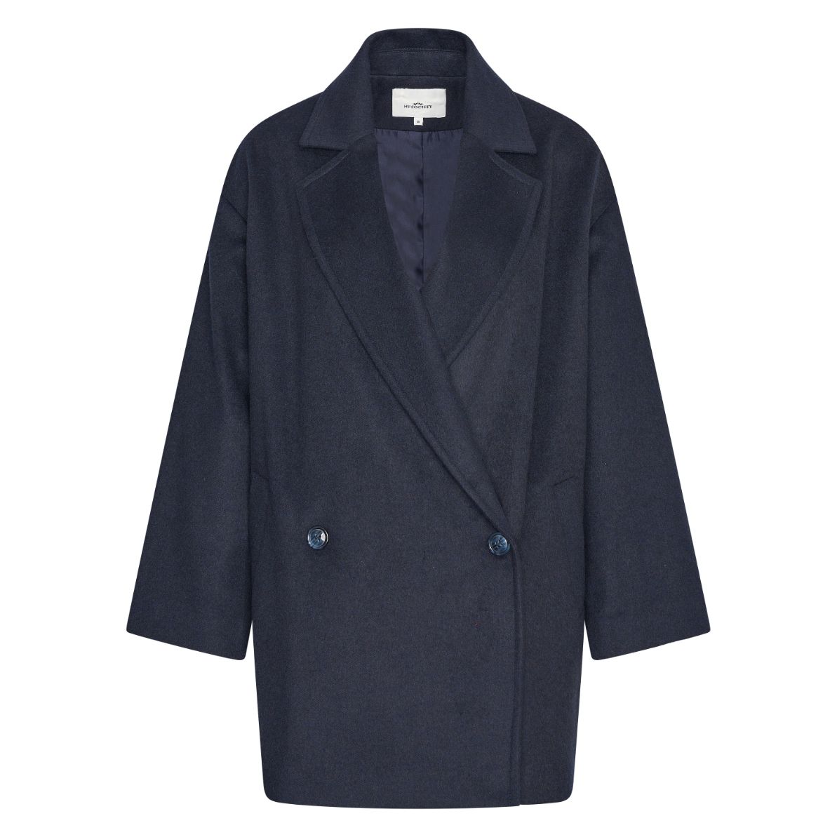 Hv Society - Woolen Jacket Hvsalysha - Navy