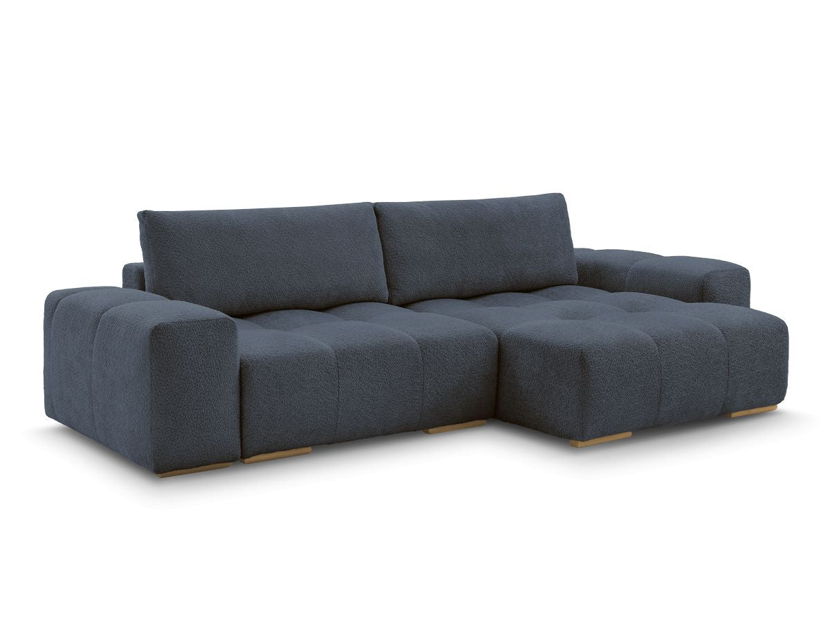 Canapé d'angle convertible réversible coffre ANAKIN tissu bouclette