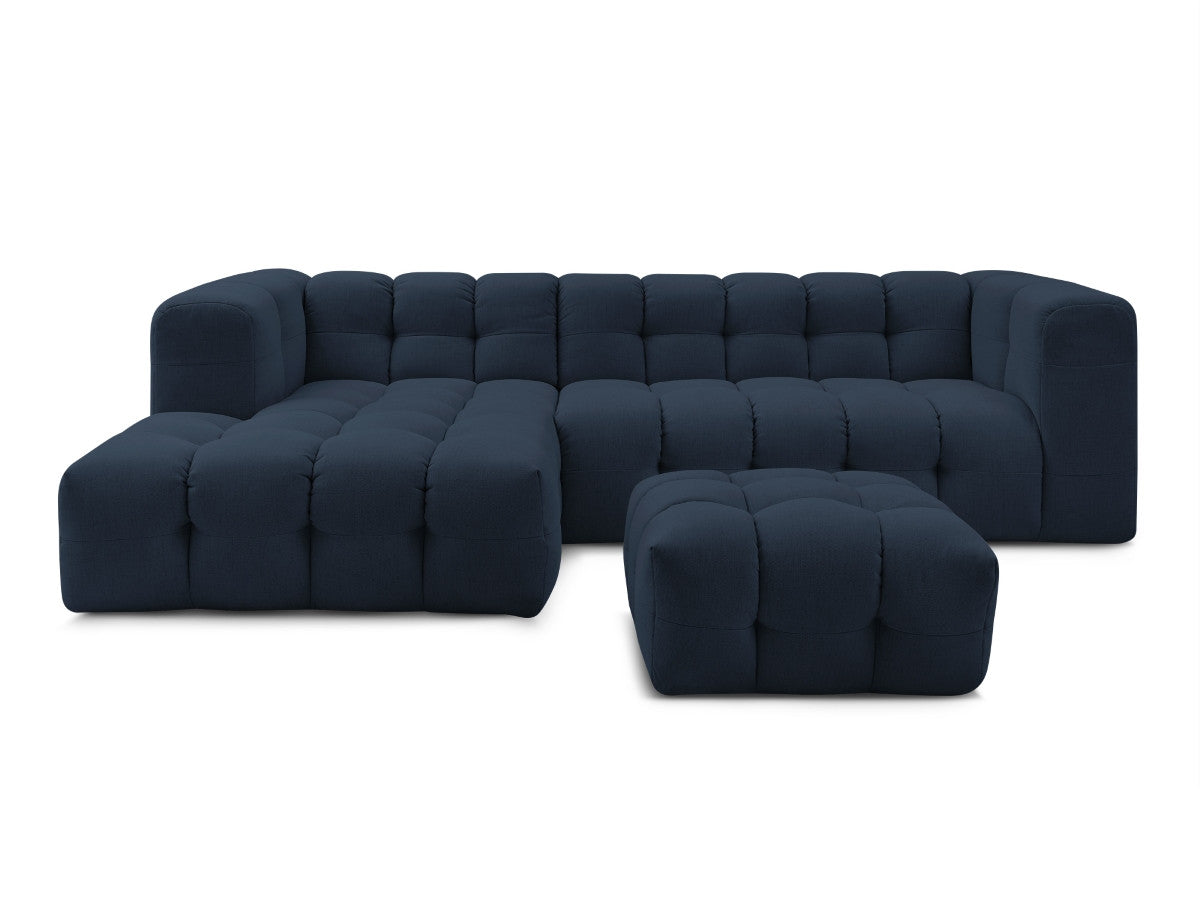 Canapé d'angle fixe CLOUD avec pouf