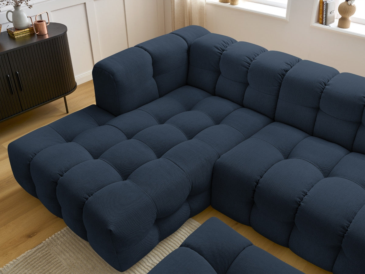 Canapé d'angle fixe CLOUD avec pouf