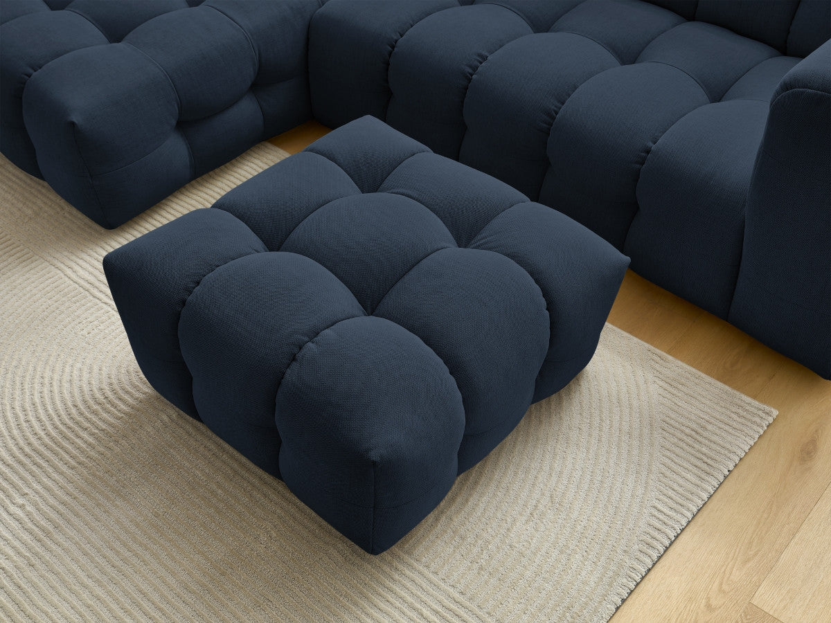 Canapé d'angle fixe CLOUD avec pouf