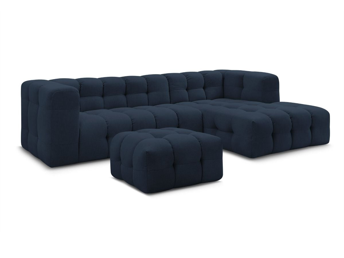 Canapé d'angle fixe CLOUD avec pouf