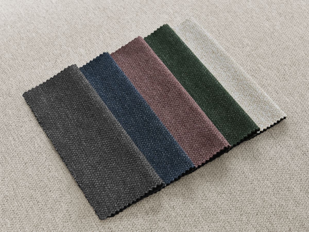 Canapé d'angle fixe ROUSSEAU tissu chiné