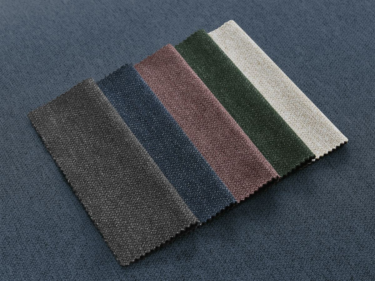 Canapé d'angle fixe ROUSSEAU tissu chiné