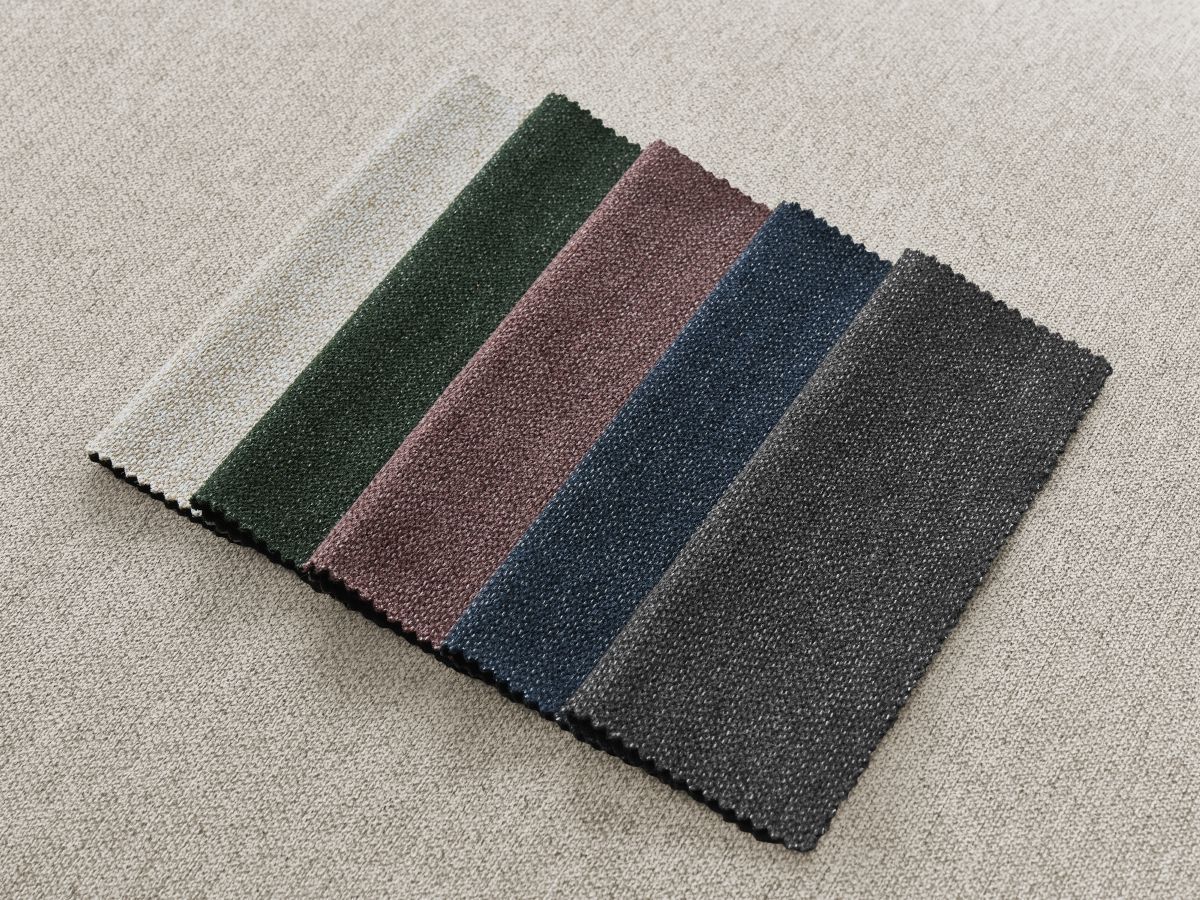 Canapé d'angle fixe ROUSSEAU tissu chiné