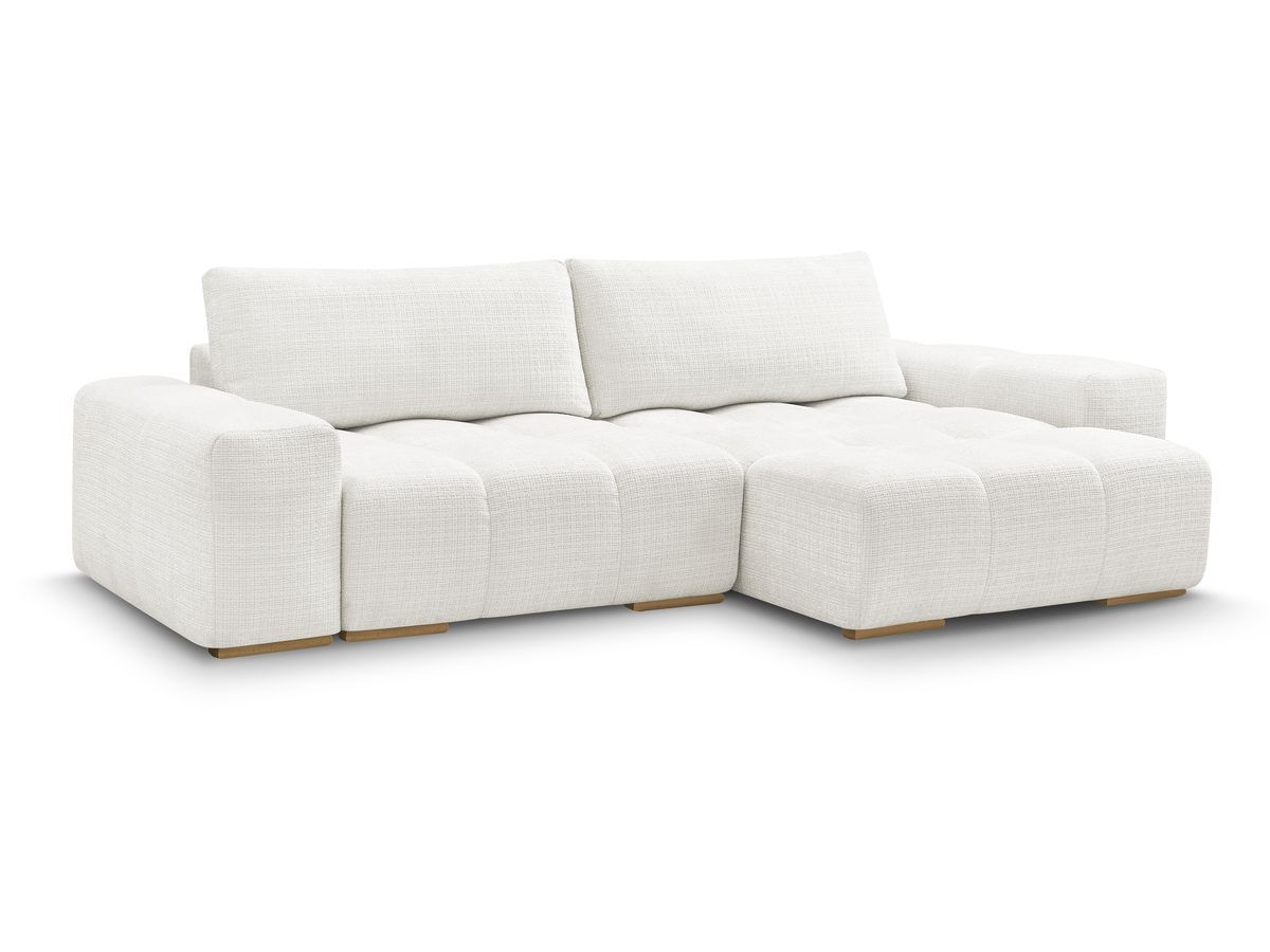 Canapé d'angle réversible convertible coffre ANAKIN tissu texturé
