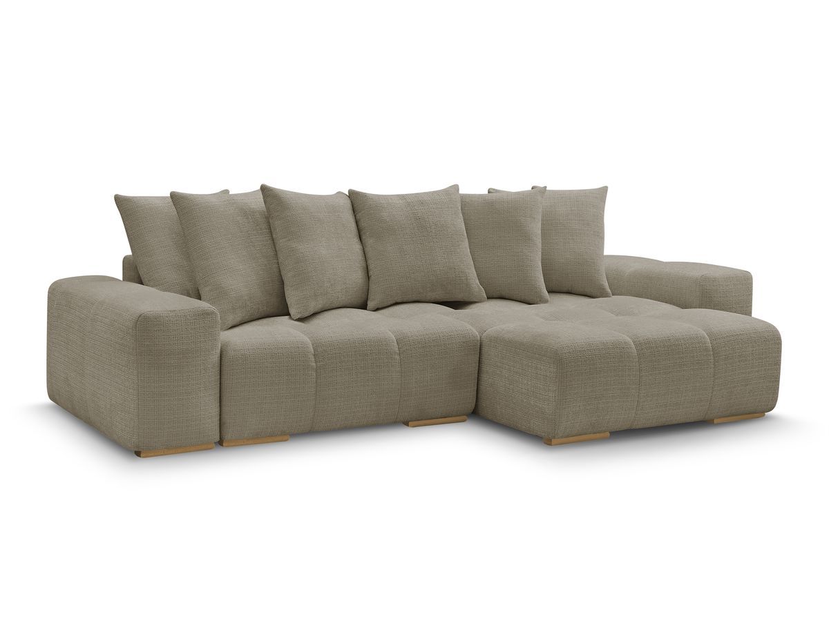 Canapé d'angle réversible convertible coffre ANAKIN tissu texturé