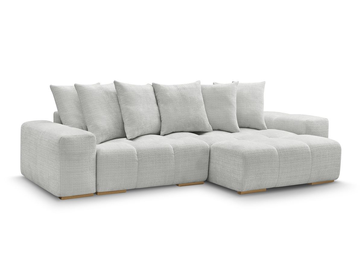 Canapé d'angle réversible convertible coffre ANAKIN tissu texturé
