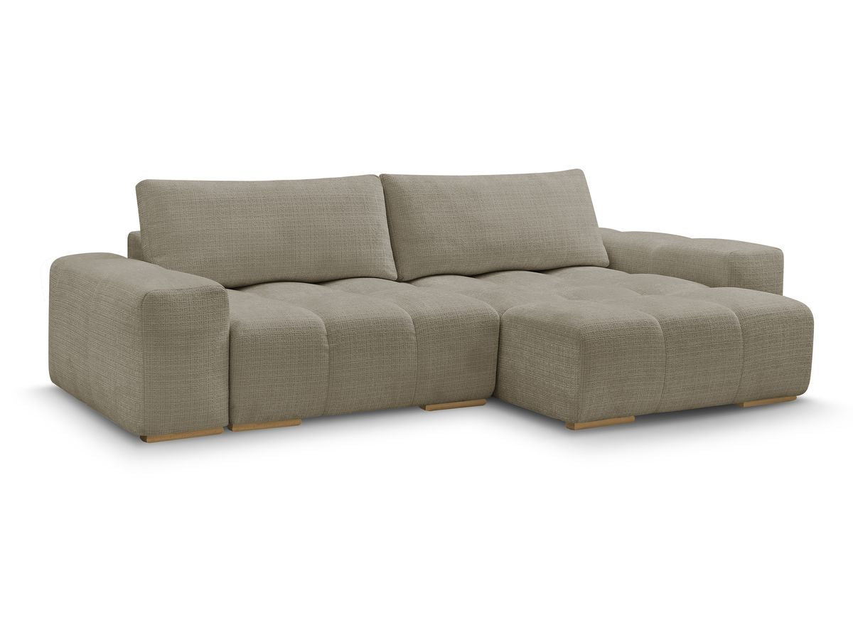 Canapé d'angle réversible convertible coffre ANAKIN tissu texturé