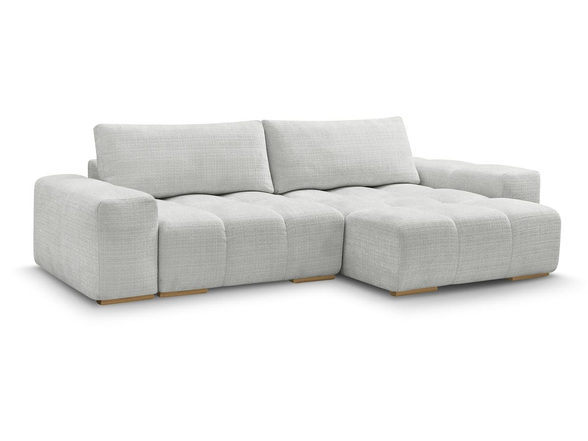 Canapé d'angle réversible convertible coffre ANAKIN tissu texturé