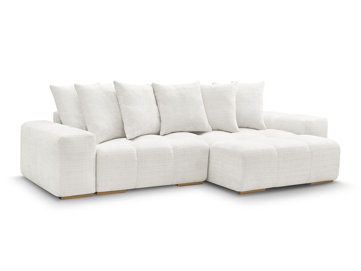 Canapé d'angle réversible convertible coffre ANAKIN tissu texturé
