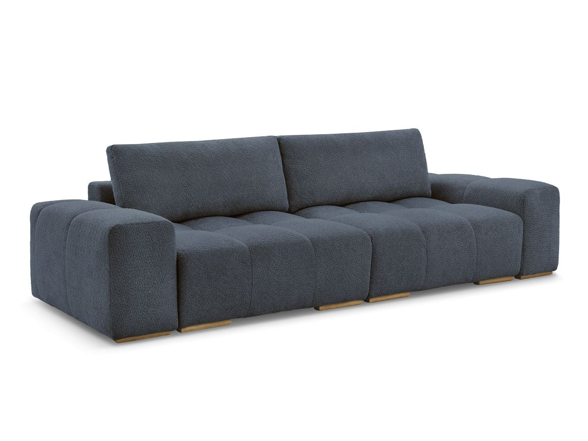 Canapé droit convertible coffre ANAKIN tissu bouclette