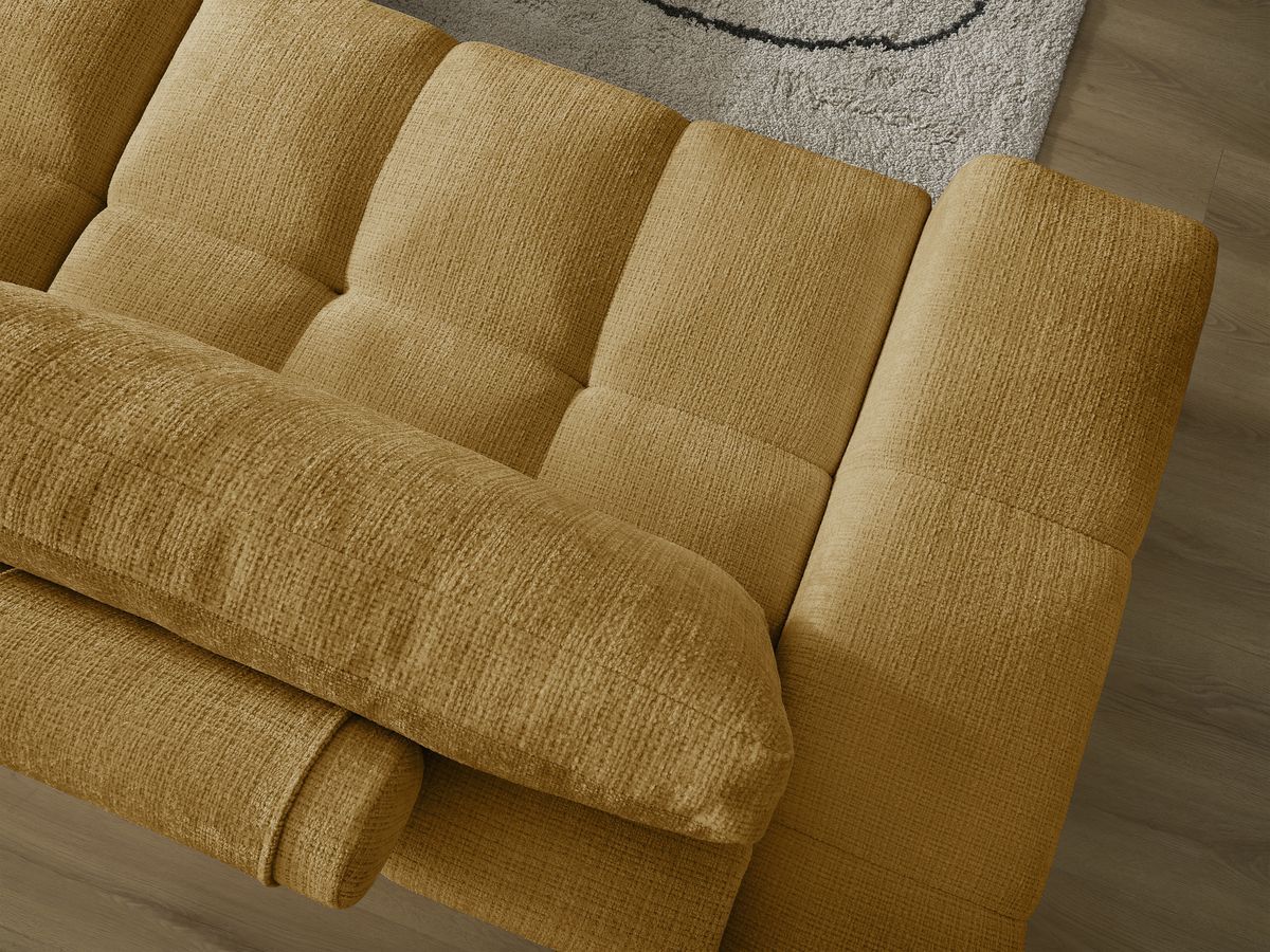 Canapé droit convertible coffre ANAKIN tissu texturé