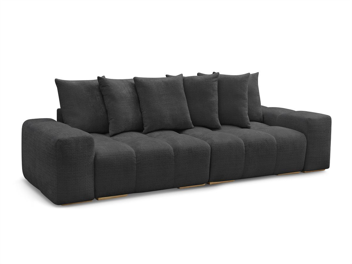 Canapé droit convertible coffre ANAKIN tissu texturé