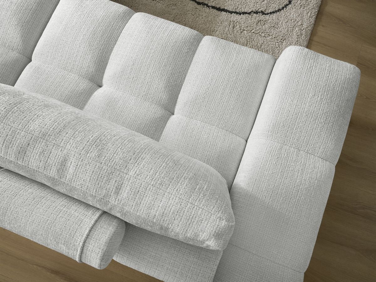 Canapé droit convertible coffre ANAKIN tissu texturé