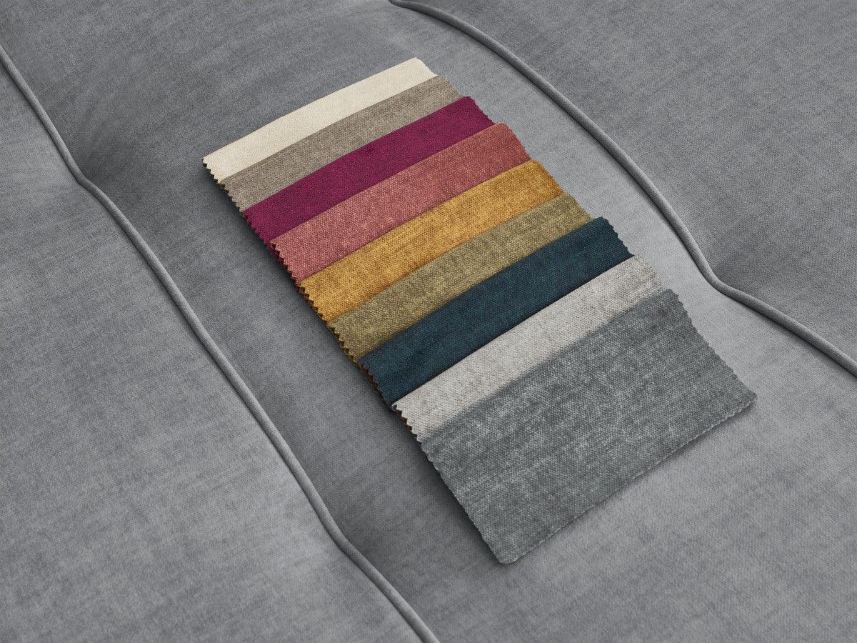 Canapé droit convertible coffre ARSENE tissu velours