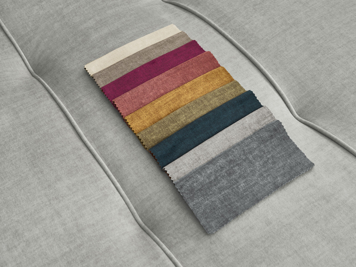 Canapé droit convertible coffre ARSENE tissu velours