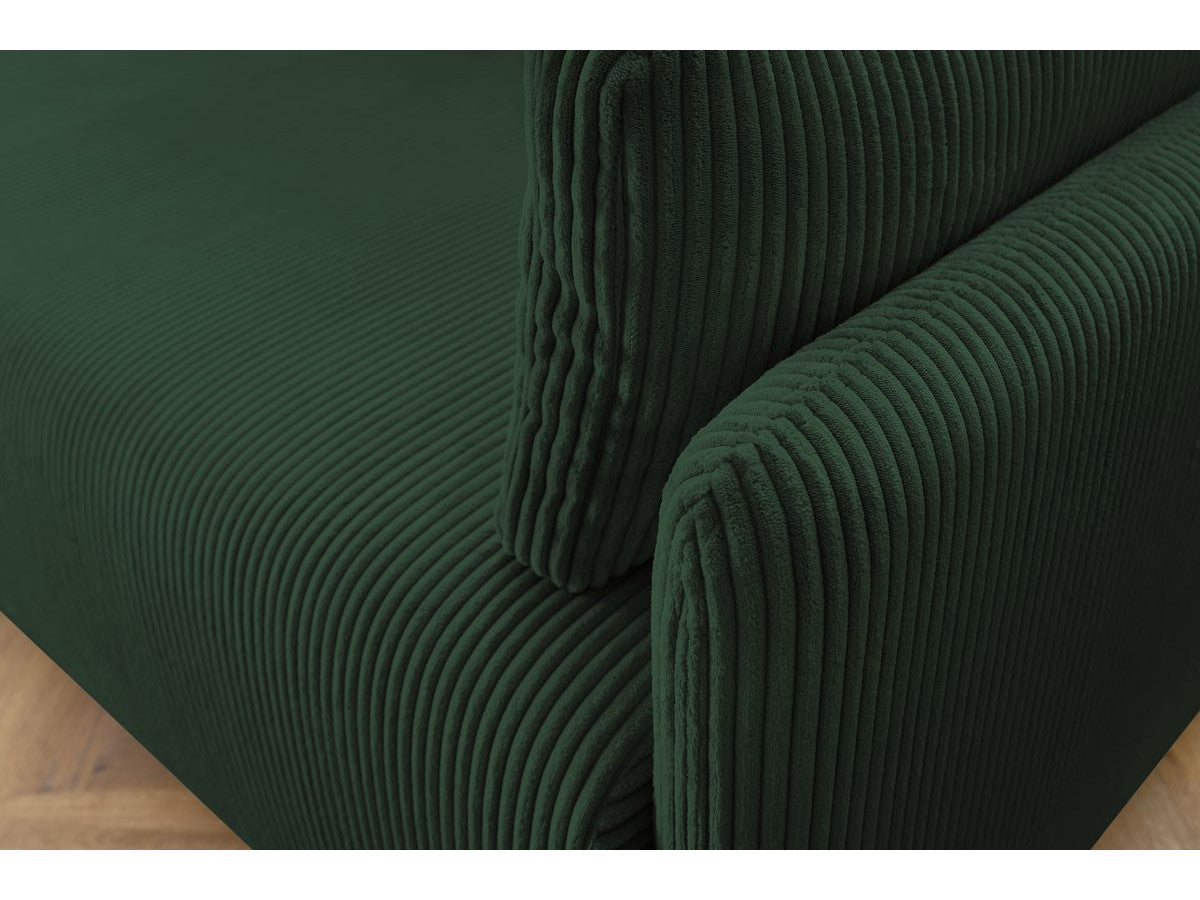 Canapé droit convertible coffre MARCEL velours côtelé