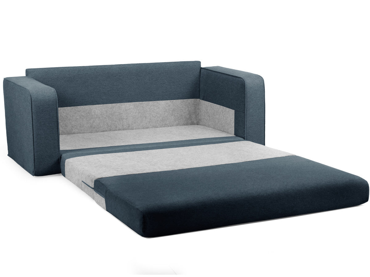 Canapé droit convertible déplimousse COME tissu chiné