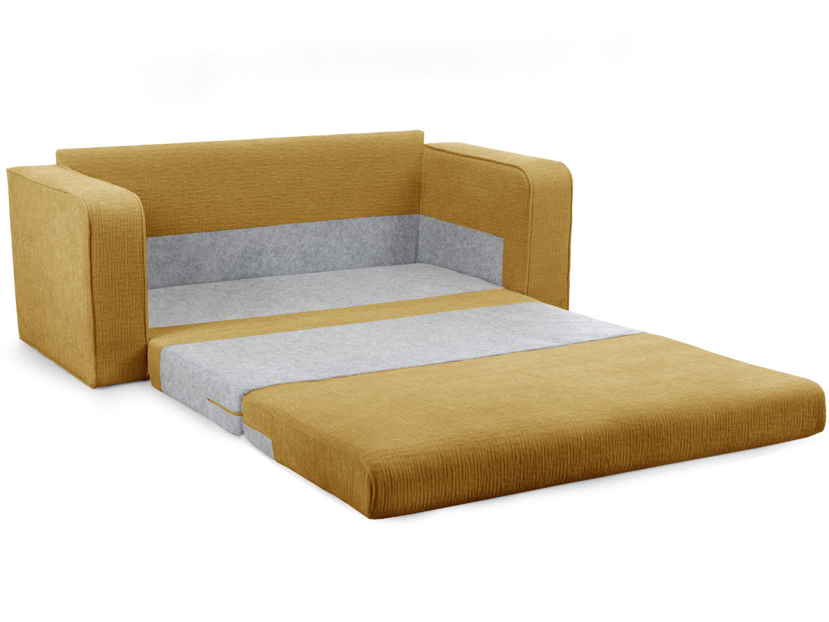 Canapé droit convertible déplimousse COME tissu texturé