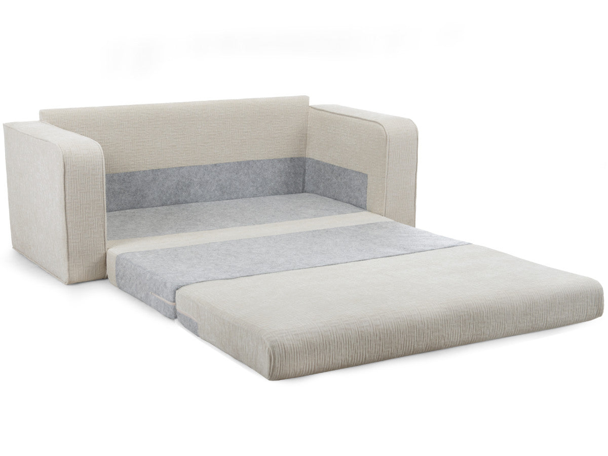 Canapé droit convertible déplimousse COME tissu texturé