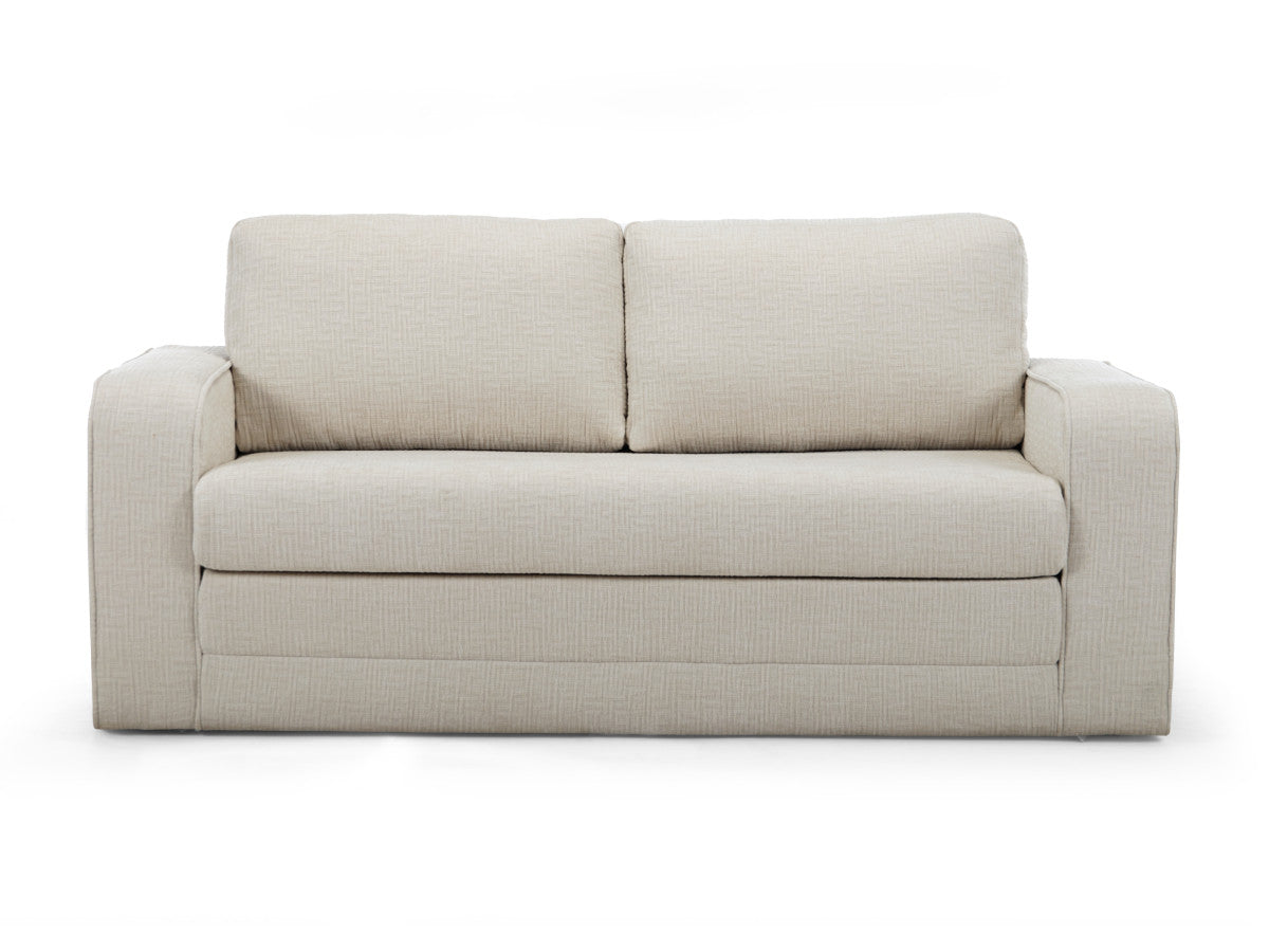 Canapé droit convertible déplimousse COME tissu texturé