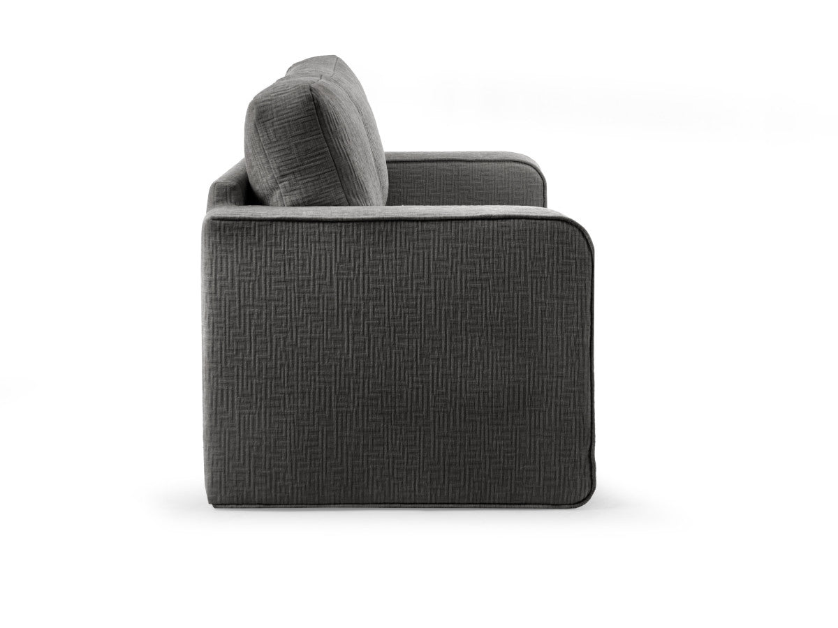 Canapé droit convertible déplimousse COME tissu texturé