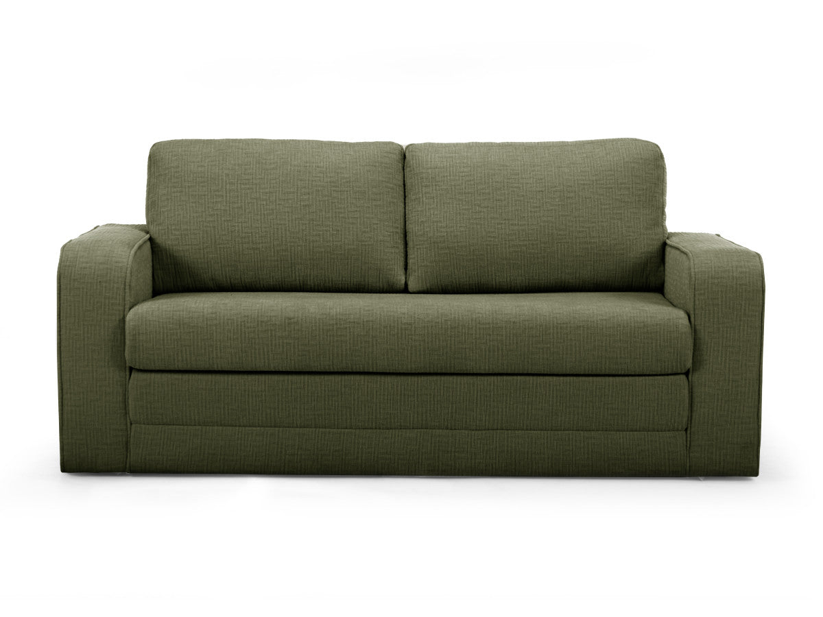 Canapé droit convertible déplimousse COME tissu texturé
