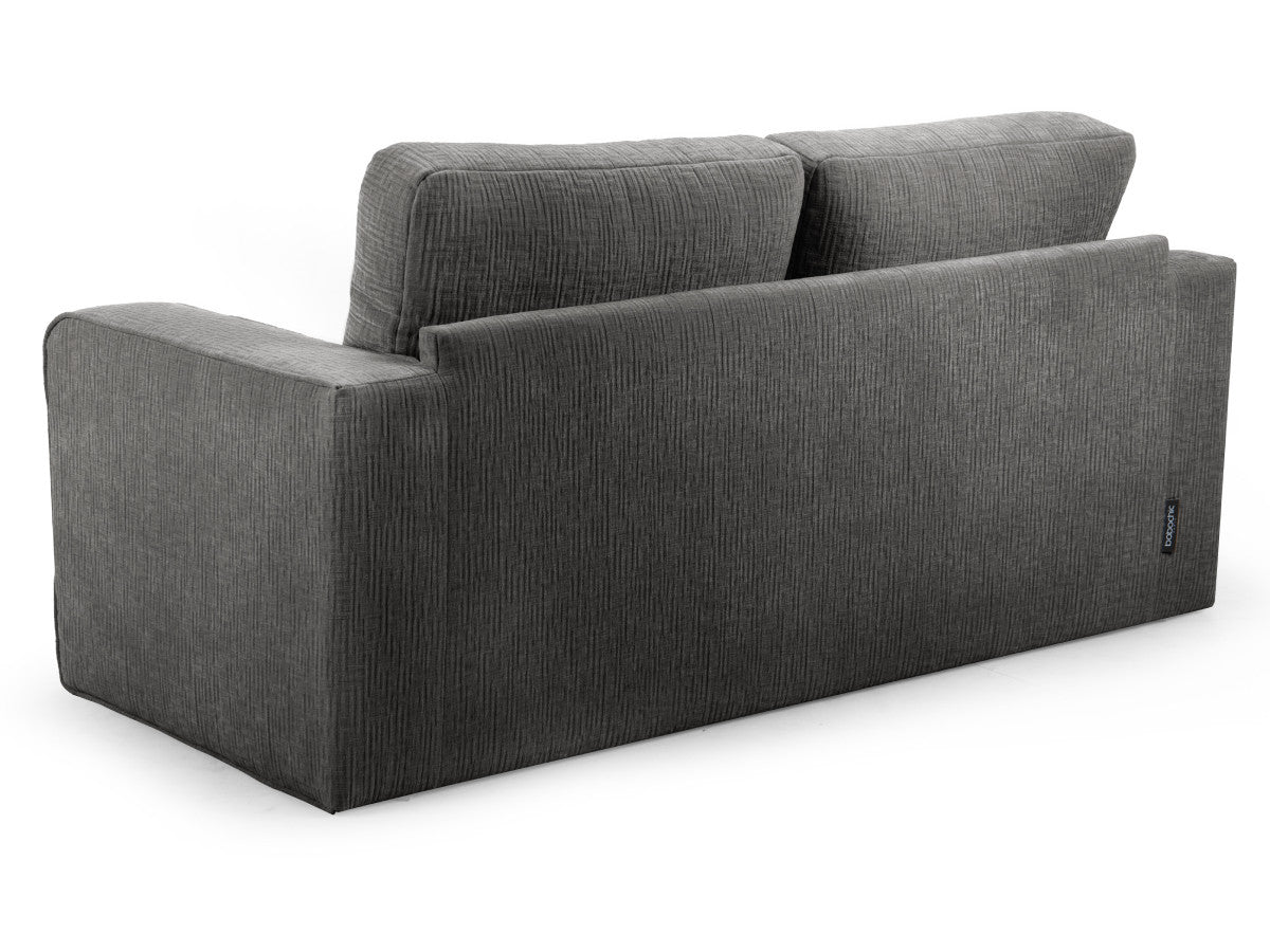 Canapé droit convertible déplimousse COME tissu texturé