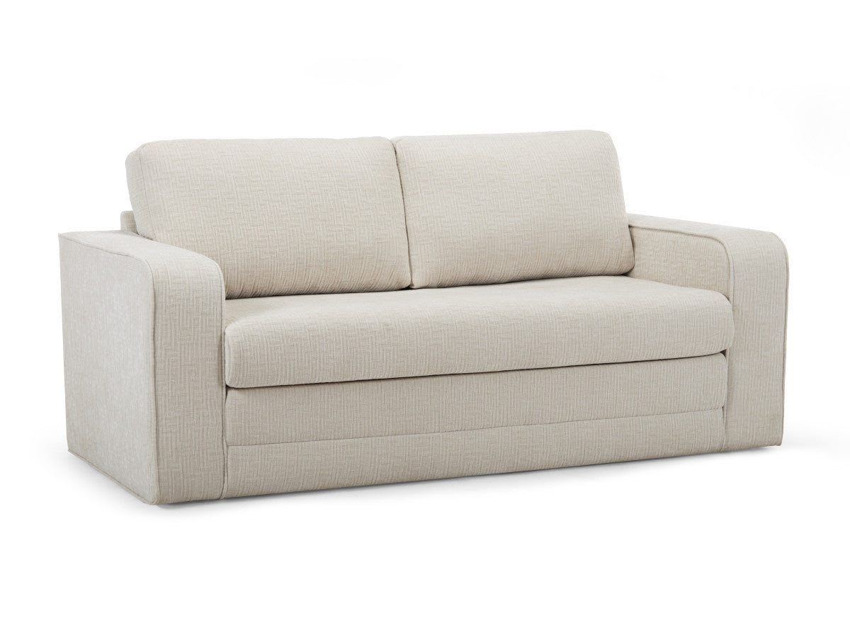 Canapé droit convertible déplimousse COME tissu texturé